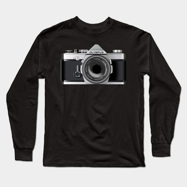 Olympus SLR Camera Long Sleeve T-Shirt by Randomart